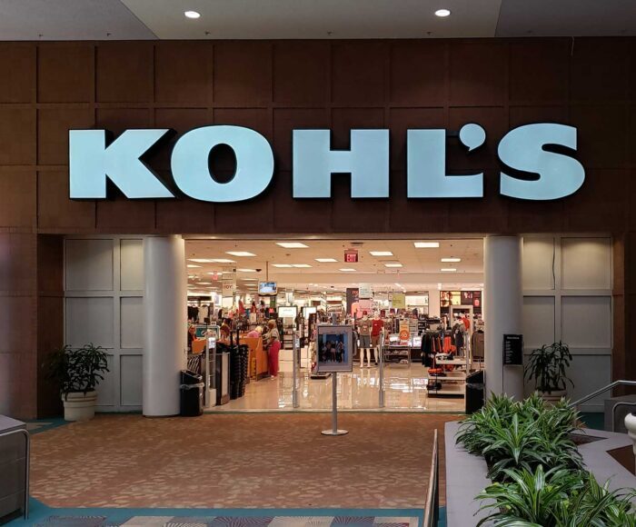 Kohls Entrance inside a Mall